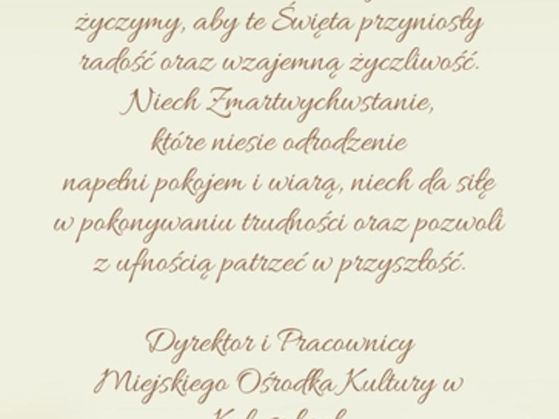 Życzenia Wielkanocne 2025