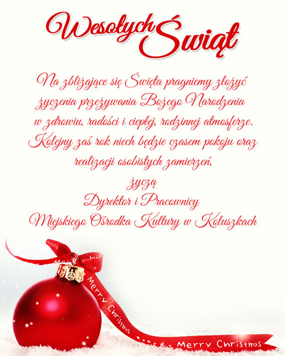 Życzenia Świąteczne 2025