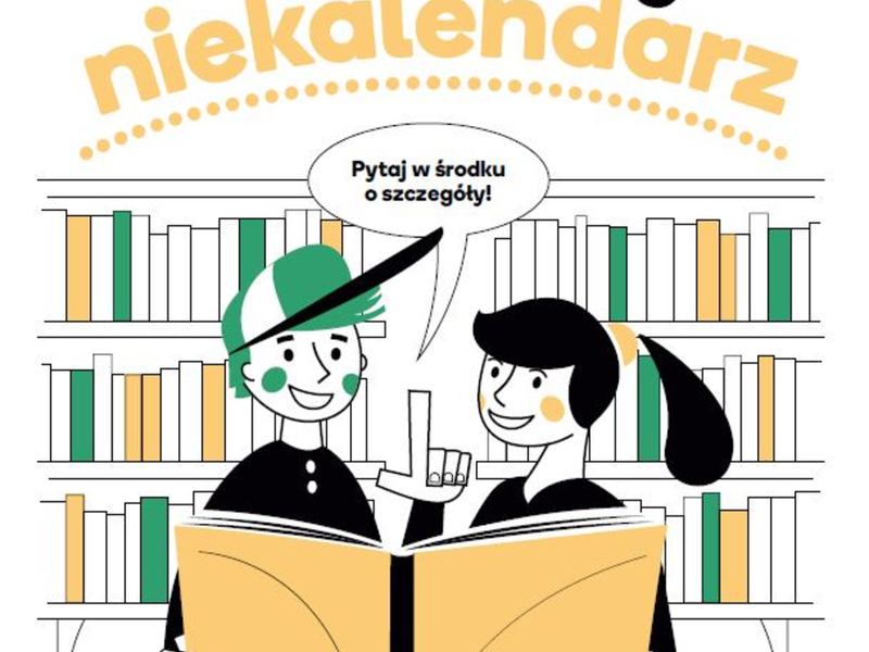 Plakat akcji Książkowy NIEKALENDARZ