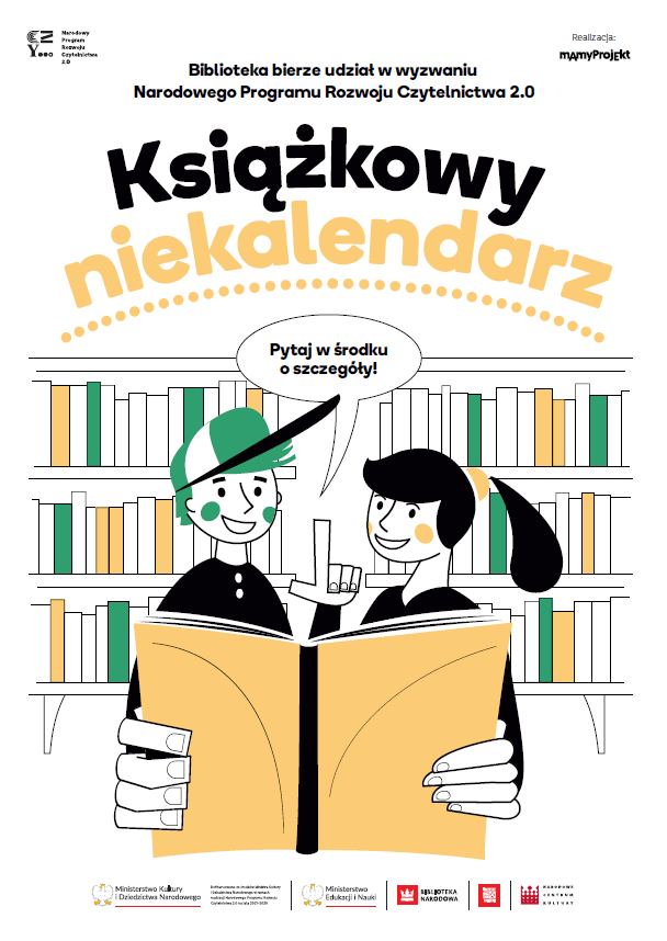 Plakat akcji Książkowy NIEKALENDARZ