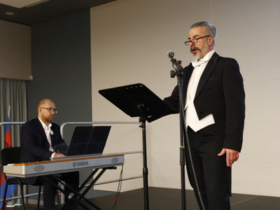 Pan Marcin Ciechowicz i Zbigniew Rymarczyk na scenie