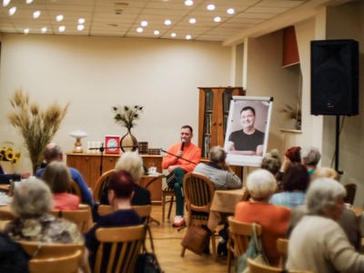 Jacek Rozenek z publicznością