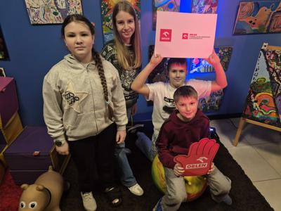 Dzieci biorące udział w projekcie