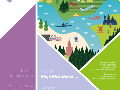 Plakat informujący o konkursie fotograficznym