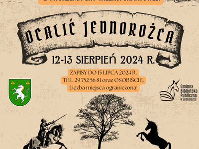 PLAKAT INFORMUJĄCY O WARSZTATACH