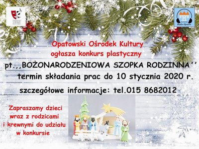 Bożonarodzeniowa szopka rodzinna