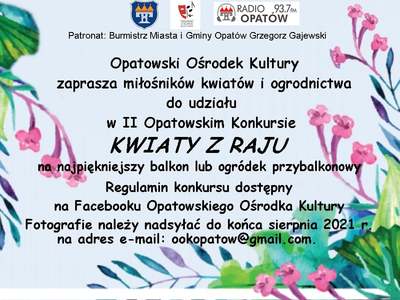 II edycja konkursu Kwiaty z Raju 2021