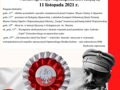 Święto Niepodległości Rynek w Opatowie i sala widowiskowa OOK 2021