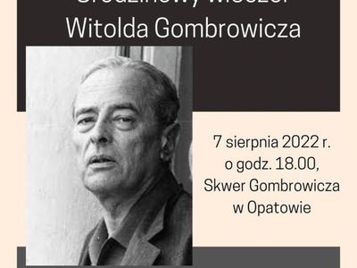 Urodziny Witolda Gombrowicza Skwer Gombrowicza 2022