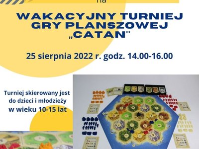 I Wakacyjny Turniej Gry Planszowej Catan 2022