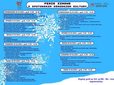 Ferie zimowe z OOK 2023