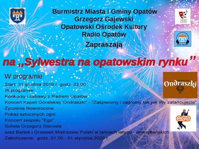 Sylwester na opatowskim Rynku