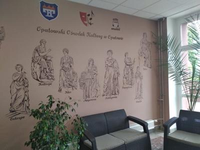 Muzy greckie na dolnym holu OOK autorzy Sebastian Skrzypczak Beata Piątek