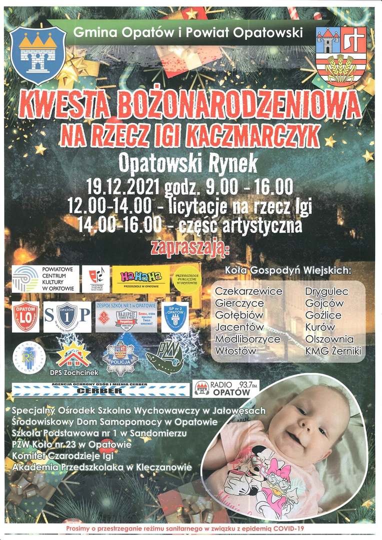 Kwesta Bożonarodzeniowa na rzecz Igi Kaczmarczyk

