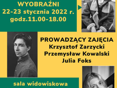 Zajęcia teatralne Warsztaty wyobraźni plakat