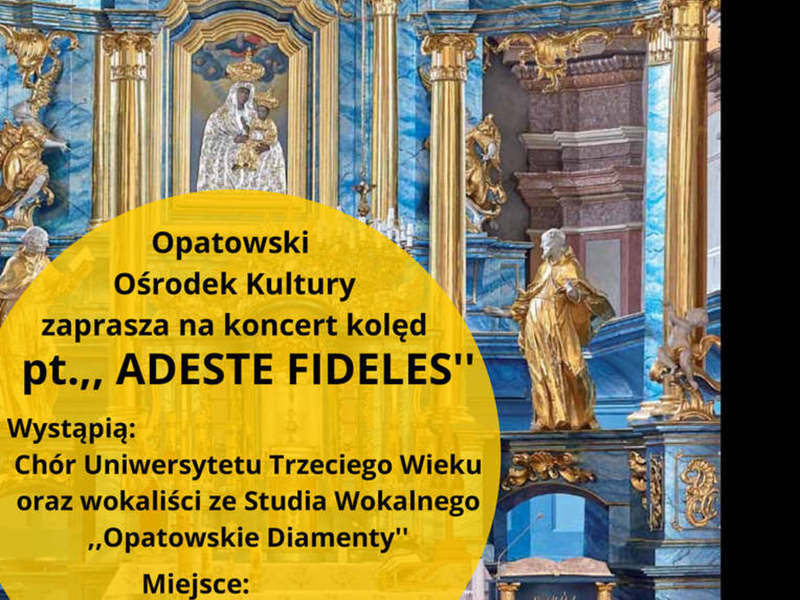 Koncert "Adeste Fideles" Plakat