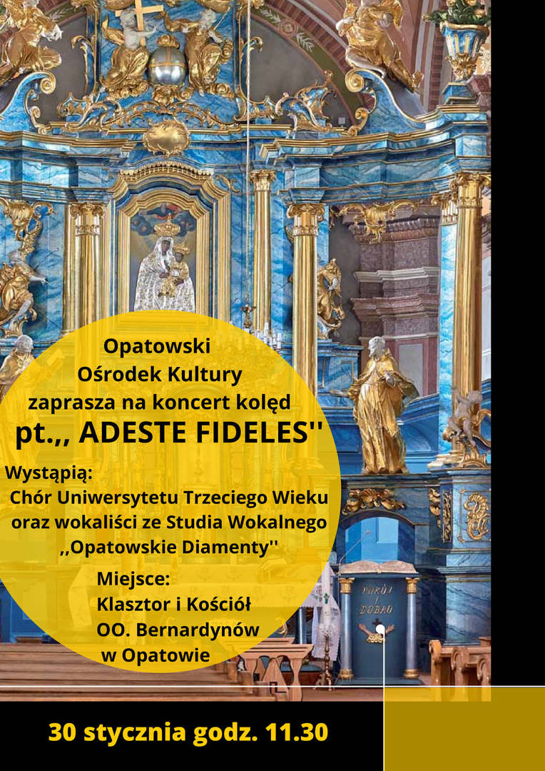 
Koncert "Adeste Fideles" Plakat