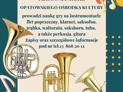 Zapraszamy na naukę gry na instrumentach w OOK