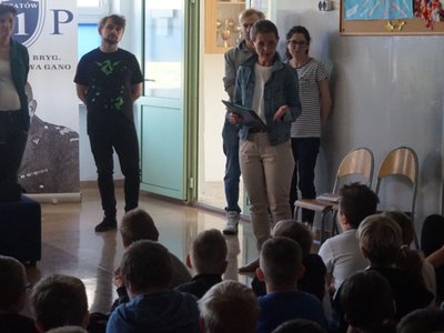 Z muzyczną wizytą w Szkole Podstawowej Nr 1 w Opatowie