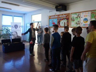 Z muzyczną wizytą w Szkole Podstawowej Nr 1 w Opatowie