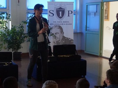 Z muzyczną wizytą w Szkole Podstawowej Nr 1 w Opatowie
