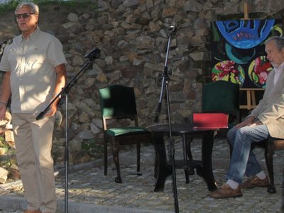 Urodziny Witolda Gombrowicza na Skwerze jego imienia w Opatowie