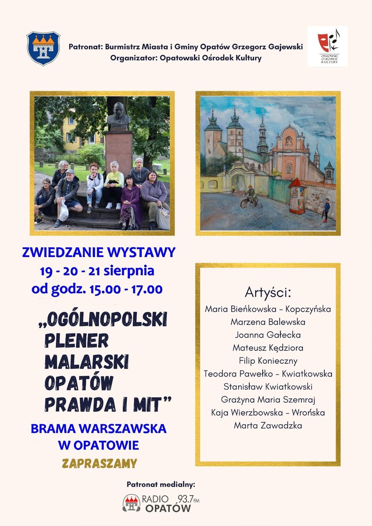 Zwiedzanie Wystawy Poplenerowej w Bramie Warszawskiej w Opatowie