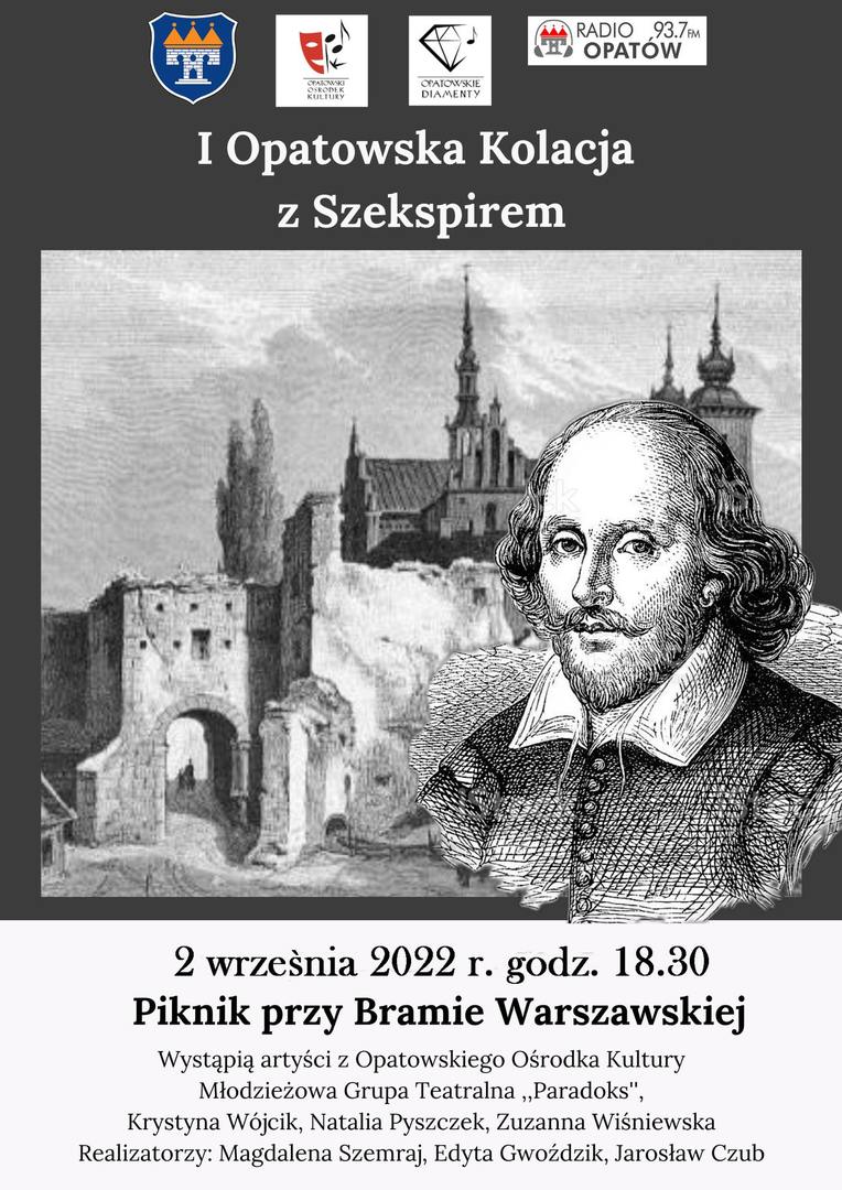 I Opatowska Kolacja z Szekspirem plakat