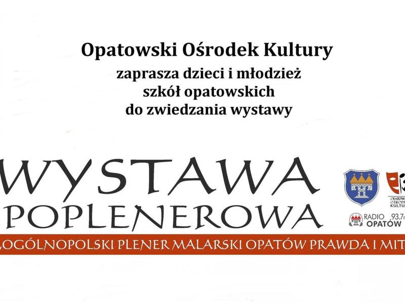 Wystawa poplenerowa Ogólnopolski Plener Malarski Opatów Prawda i Mit plakat