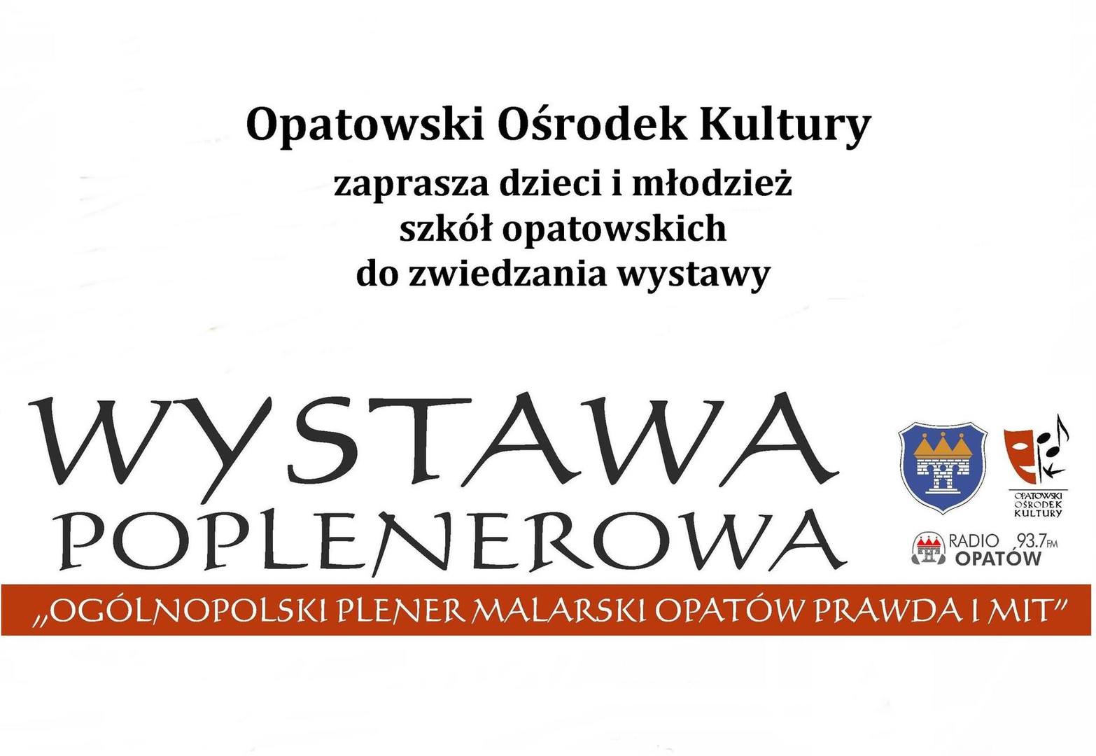 Wystawa poplenerowa Ogólnopolski Plener Malarski Opatów Prawda i Mit plakat