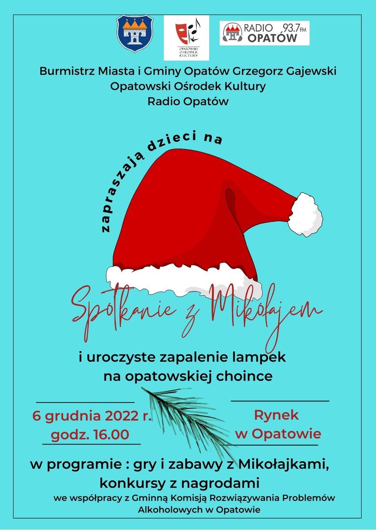 Spotkanie ze św. Mikołajem na opatowskim rynku 2022