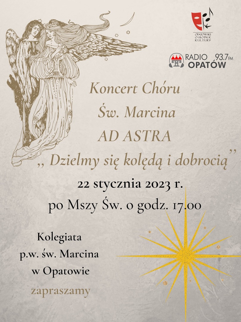 Koncert Chóru św. Marcina Ad Astra „Dzielmy się kolędą i dobrocią”