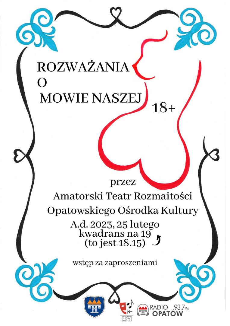 Premiera spektaklu "Rozważania o mowie naszej" - Plakat
