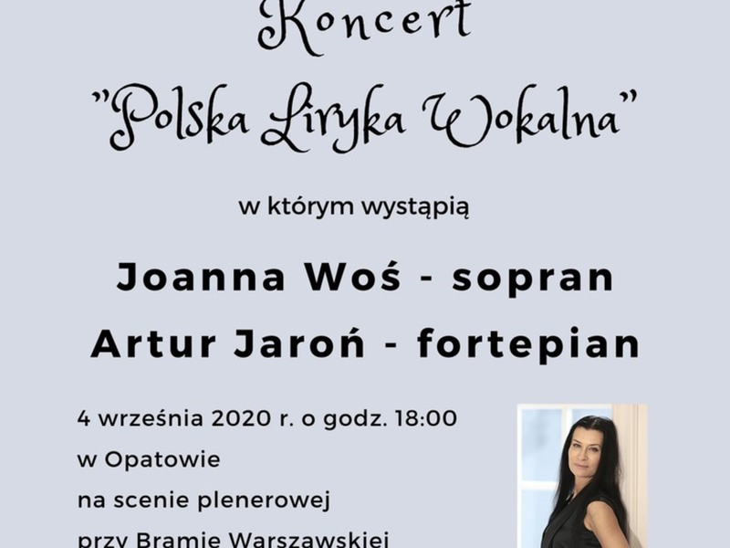 Koncert Polska Liryka Wokalna - plakat