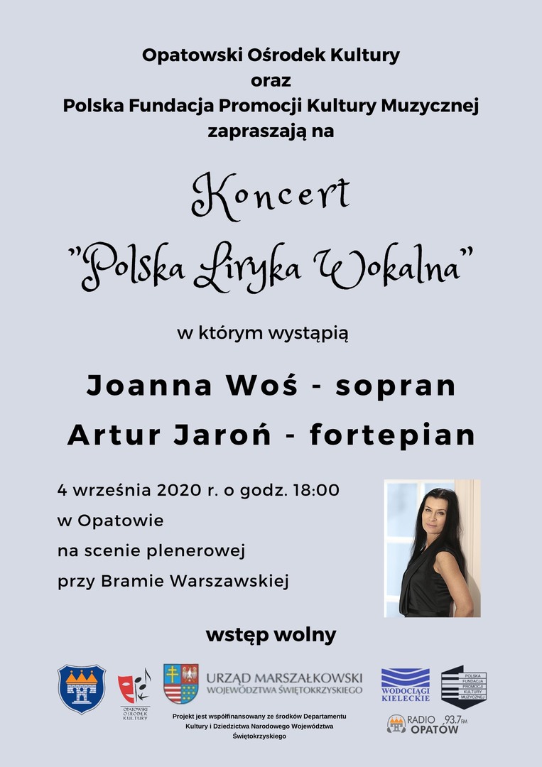 Koncert Polska Liryka Wokalna - plakat