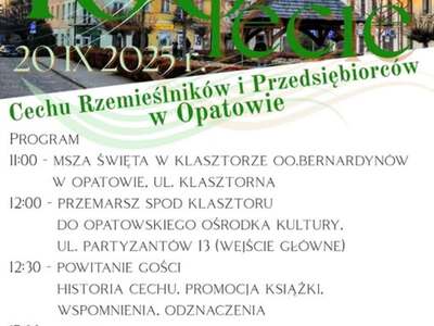 Obchody 100-lecia Cechu Rzemieślników i Przedsiębiorców w Opatowie