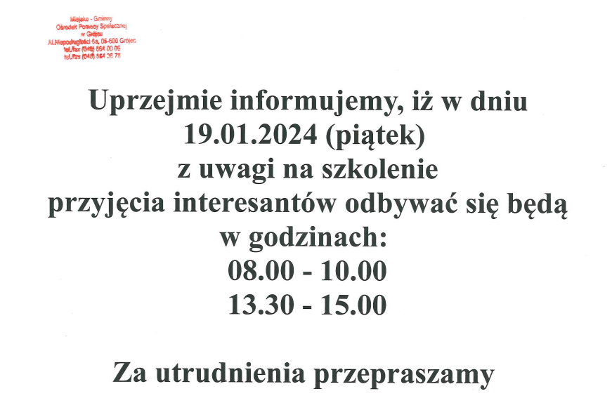 zmiana godzin