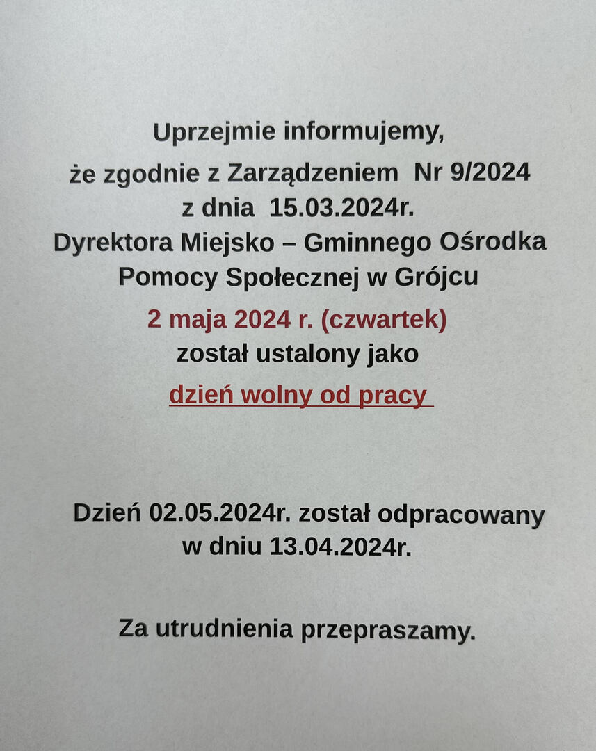 ogłoszenie