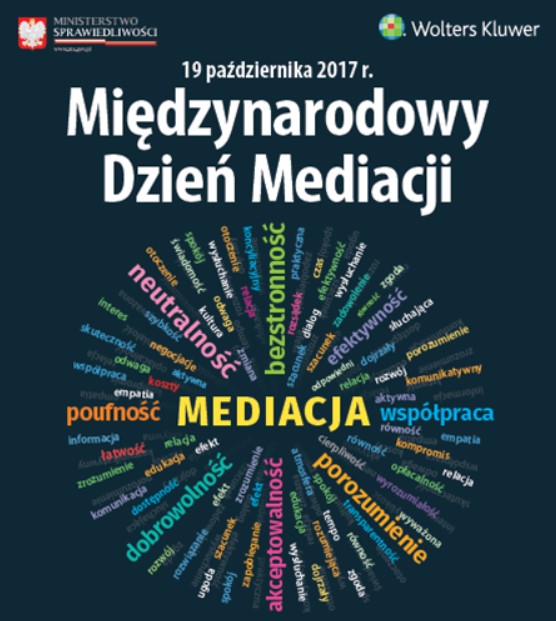 Plakat - Międzynarodowy Dzień Mediacji 19 października 2017 roku