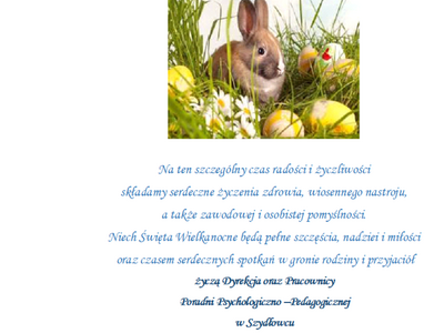 Życzenia z okazji Świąt Wielkanocnych