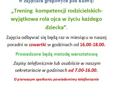 Zaproszenie na zajęcia 
