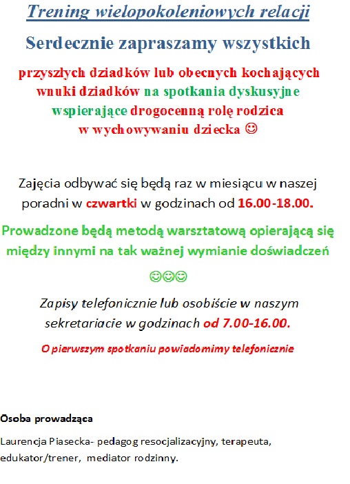 Zaproszenie na zajęcia
