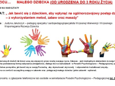Zaproszenie na zajęcia