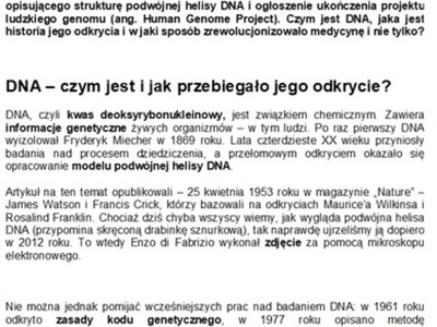 Międzynarodowy Dzień DNA – 25 kwietnia