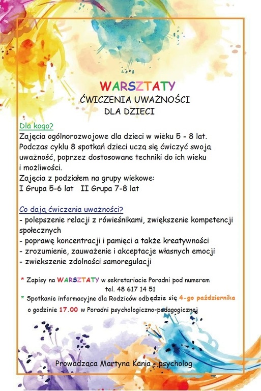 Warsztaty mindfulness