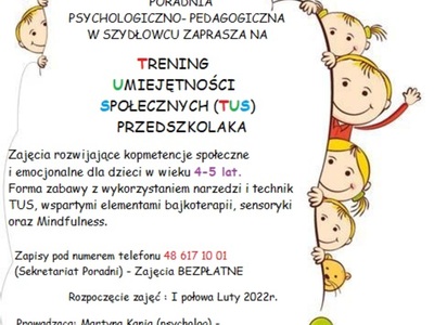 Trening Umiejętności Społecznych (TUS) Przedszkolaka