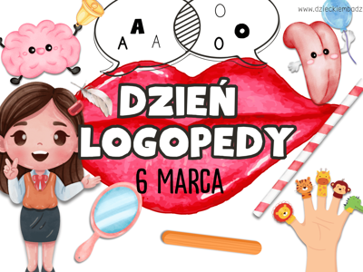 Plakat - 6 marca - Europejski Dzień Logopedy