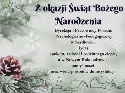 Życzenia Bożonarodzeniowe i Noworoczne treść w  artykule