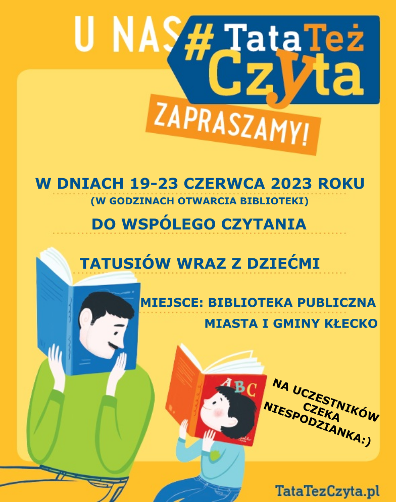 U NAS# # TataTeż Czyta ZAPRASZAMY! 