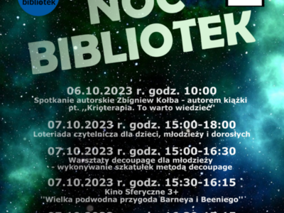 „Biblioteka Publiczna Miasta Gminy Kłecko serdecznie zaprasza do przyłączenia się do tegorocznej akcji „Noc Bibliotek&quot;